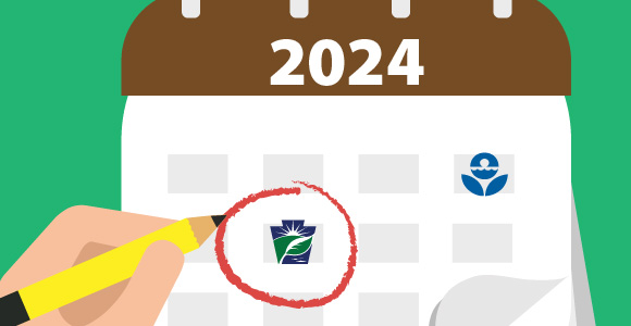 2024 Calendar With Regulator Logos and Key Dates Circled