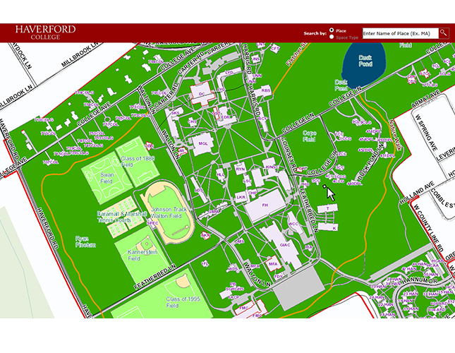 Haverford College Campus Map