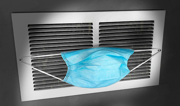 Air Return Vent with Surgical Mask